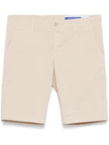 Jacob Cohen Logo-Plaque Chino Shorts — Beige