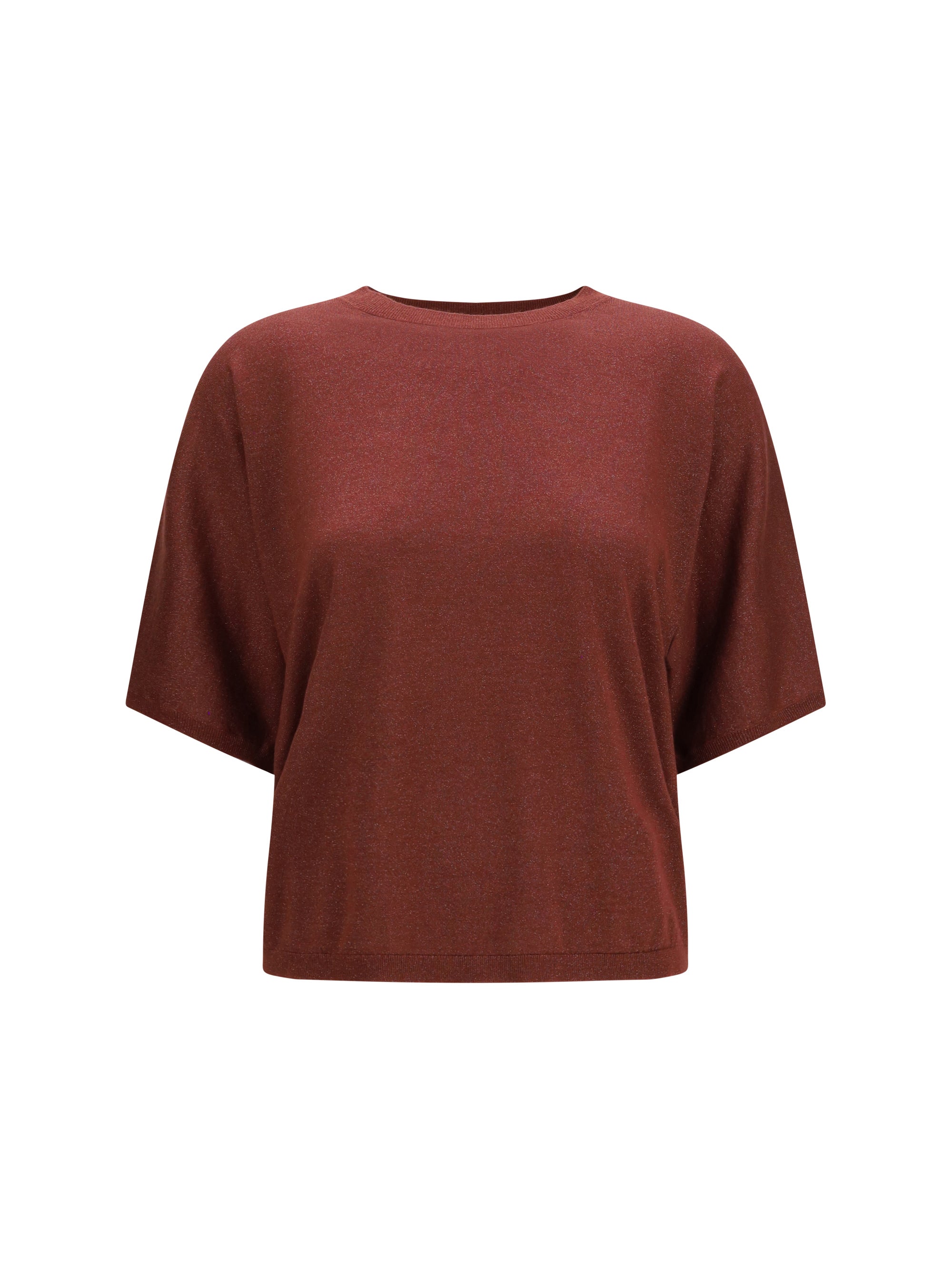 Brunello Cucinelli Cashmere and Silk Blend Sweater — Red