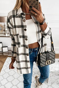 Button Down Pockets Boyfriend Plaid Shirts