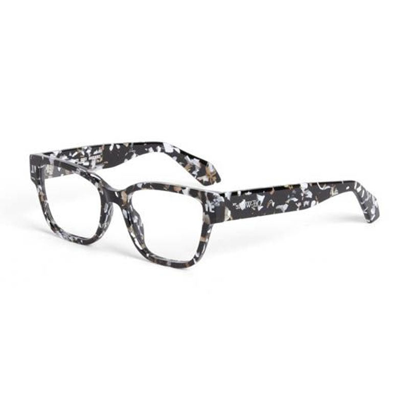 Off-White OERJ056STYLE561200 Patterned Acetate Eyeglasses — Black