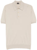Kiton Knitted Polo Shirt — Beige