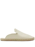 Lanvin Leather Espadrille Flat — Cream