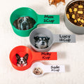 Personalizado Multicolor Avatar Mascota Foto Comida Scoop con Nombre Pet Party Cumpleaños Regalo para los dueños de perros