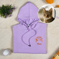 Personalizado bordado perro gato oreja contorno camiseta sudadera con capucha con 1-3 nombres mascota fiesta cumpleaños regalo para amantes de las mascotas