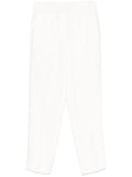 Peserico Beaded Trim-Detail Trousers — White