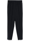 Peserico Beaded Trim-Detail Trousers — Navy