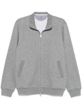 Brunello Cucinelli Mélange-Effect Cotton-Cashmere Sweatshirt — Gray