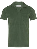 Orlebar Brown Organic Cotton Terry Polo Shirt — Green