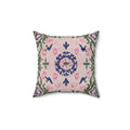 Folk Garden Medallion Throw Pillow