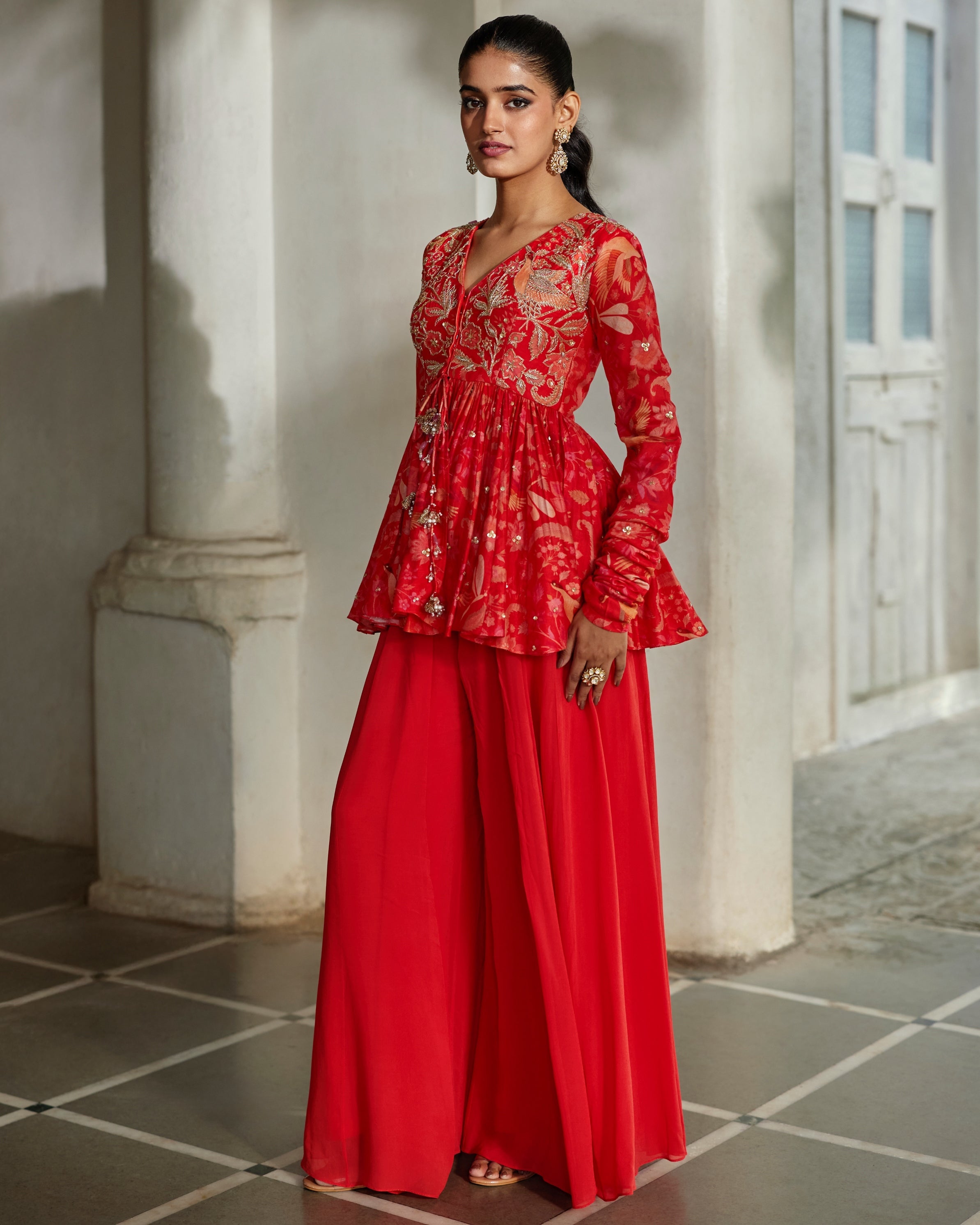 Noci Peplum Set By KYNAH, Luxury Indian Fashion & Bridal Wear