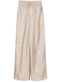 Herno Hanging Hook-Print Trousers — Beige