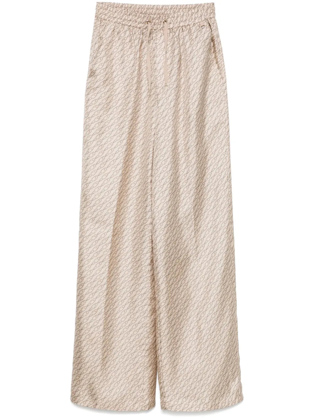 Herno Hanging Hook-Print Trousers — Beige
