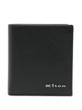 Kiton Logo-Lettering Wallet — Black