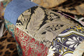 Women's Multicolor Double-Breasted Patchwork Jacquard Blazer Jacket Cotton Clothing