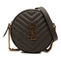 Grain De Poudre Chevron Round Vinyle Camera Bag