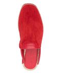 Lanvin Suede Espadrille Sandal — Red