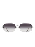 Matsuda Rectangle-Frame Gradient Sunglasses — Gray