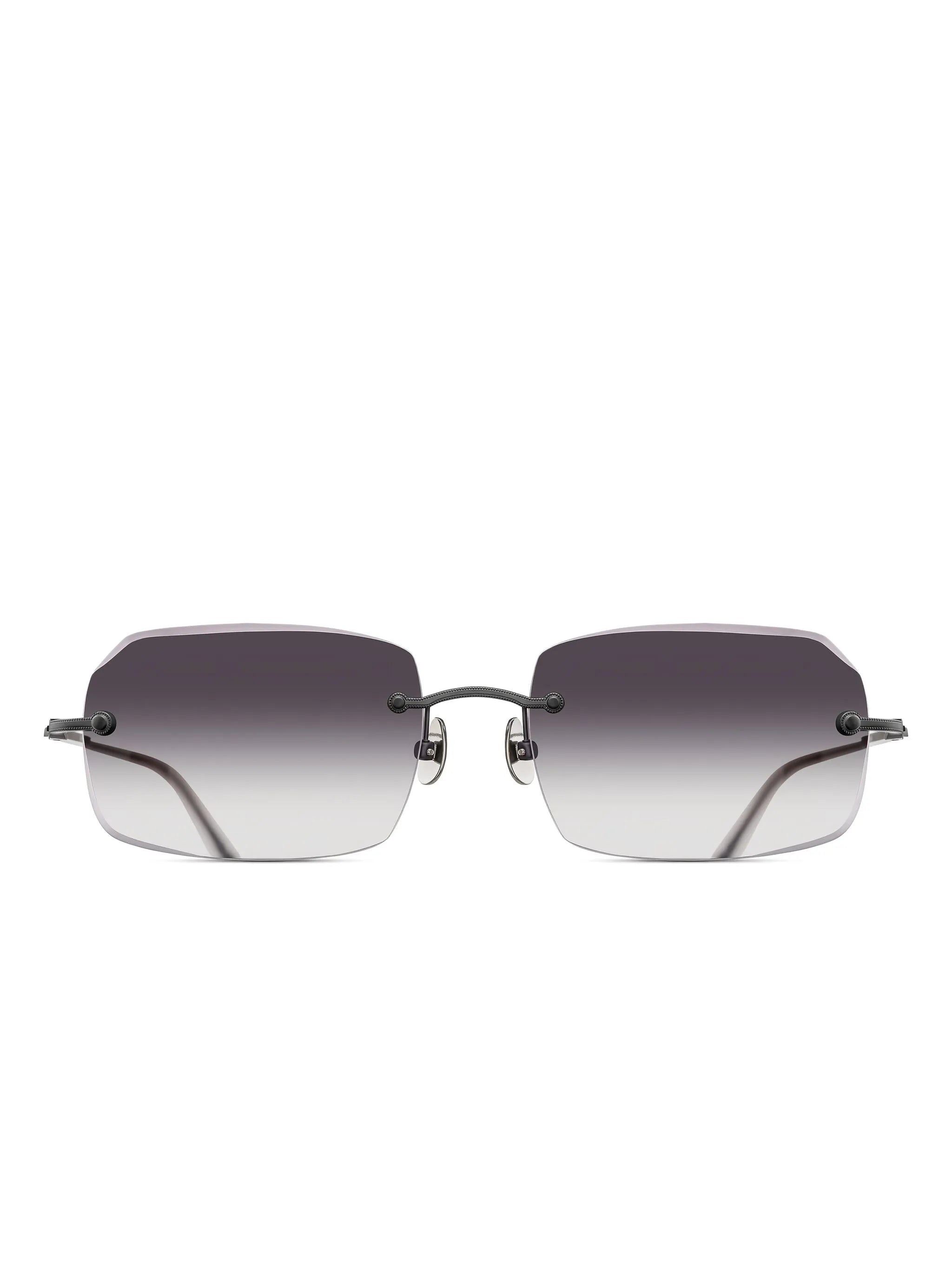 Matsuda Rectangle-Frame Gradient Sunglasses — Gray