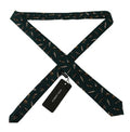 Men's Black Bottle Fantasy Print Silk Adjustable Accessory Tie