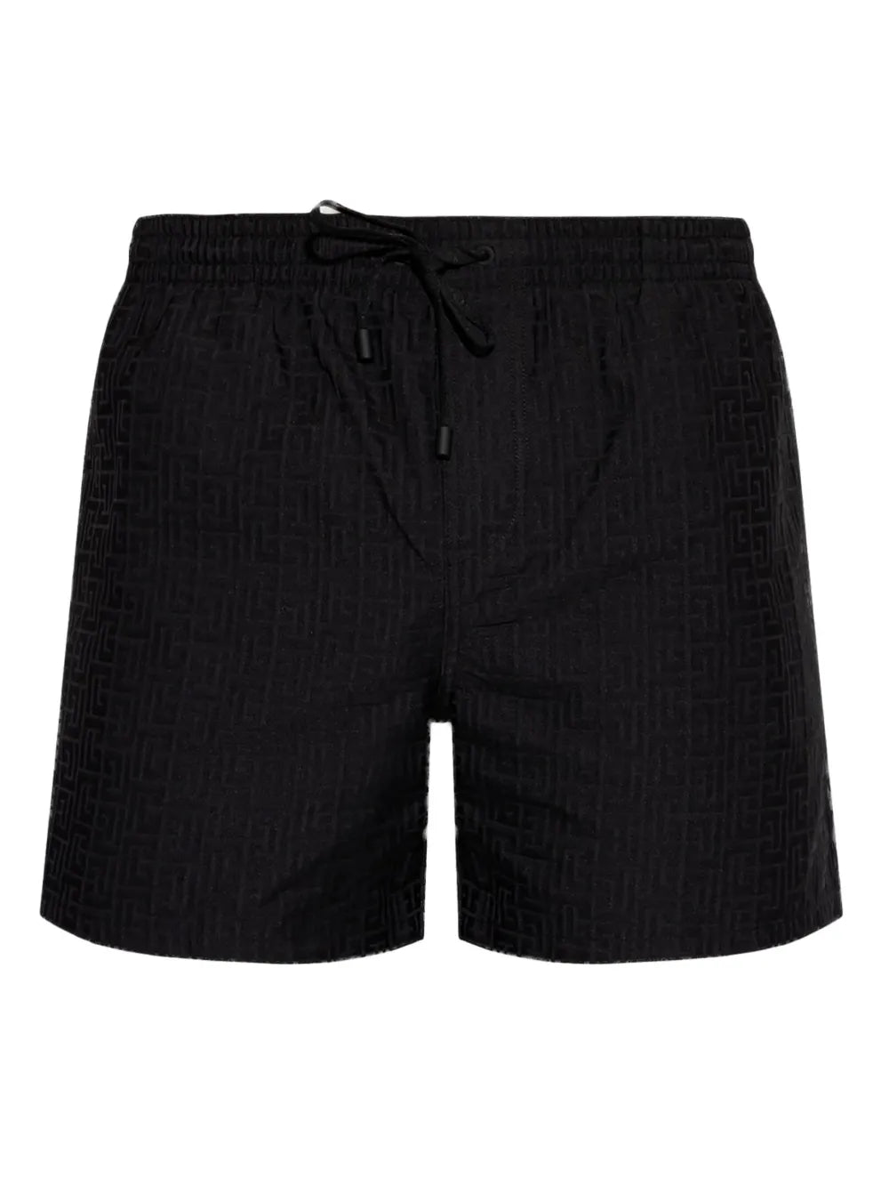 Balmain Labyrinth Swim Shorts — Black