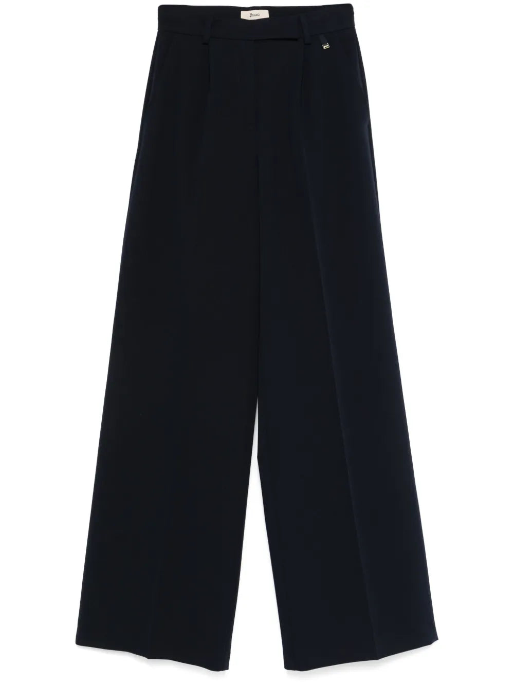 Herno Wide-Leg Trousers — Navy