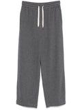 Brunello Cucinelli Drawstring Track Joggers — Gray