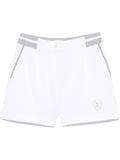 Brunello Cucinelli Logo-Patch Track Shorts — White