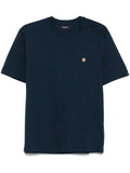 Stefano Ricci Logo-Plaque T-Shirt — Navy