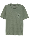 Stefano Ricci Linen T-Shirt — Moss Green