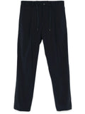 Herno Cotton-Blend Trousers — Navy