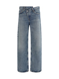 Agolde Arc Criss Cross Jeans — Blue