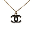 CC Brass Lacquered Pendant Necklace