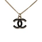 CC Brass Lacquered Pendant Necklace