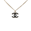 CC Brass Lacquered Pendant Necklace