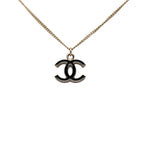 CC Brass Lacquered Pendant Necklace