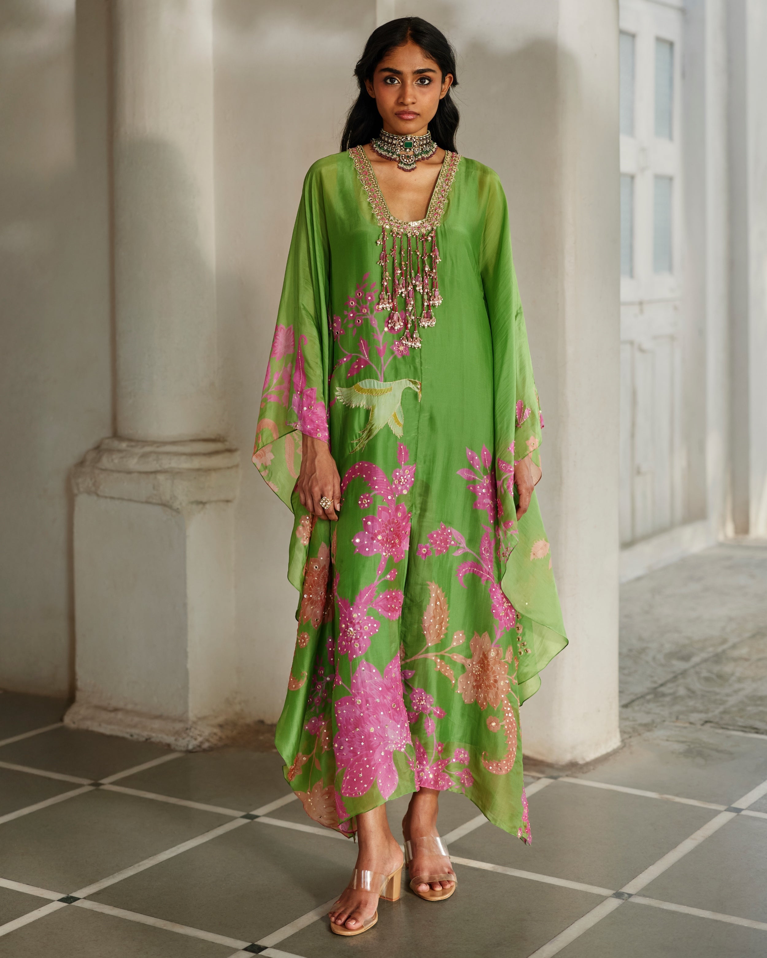 Raye Kaftan By KYNAH, Luxury Indian Fashion & Bridal Wear