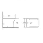 BATHME B010270 CITY Bidé Compacto Blanco