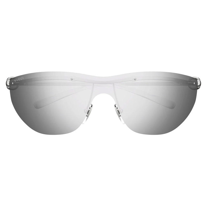 Gucci GG1700S002 Mirrored Silver Lens Sunglasses — Gold