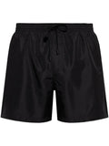 Balmain Logo-Appliqué Swim Shorts — Black