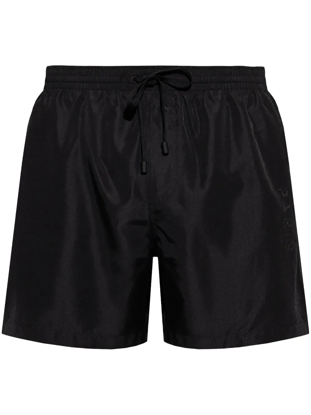 Balmain Logo-Appliqué Swim Shorts — Black