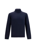 Roberto Collina Merino Wool Turtleneck Sweater — Navy