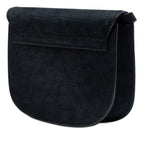 Medium Croc Embossed Nubuck Monogram Kaia Crossbody