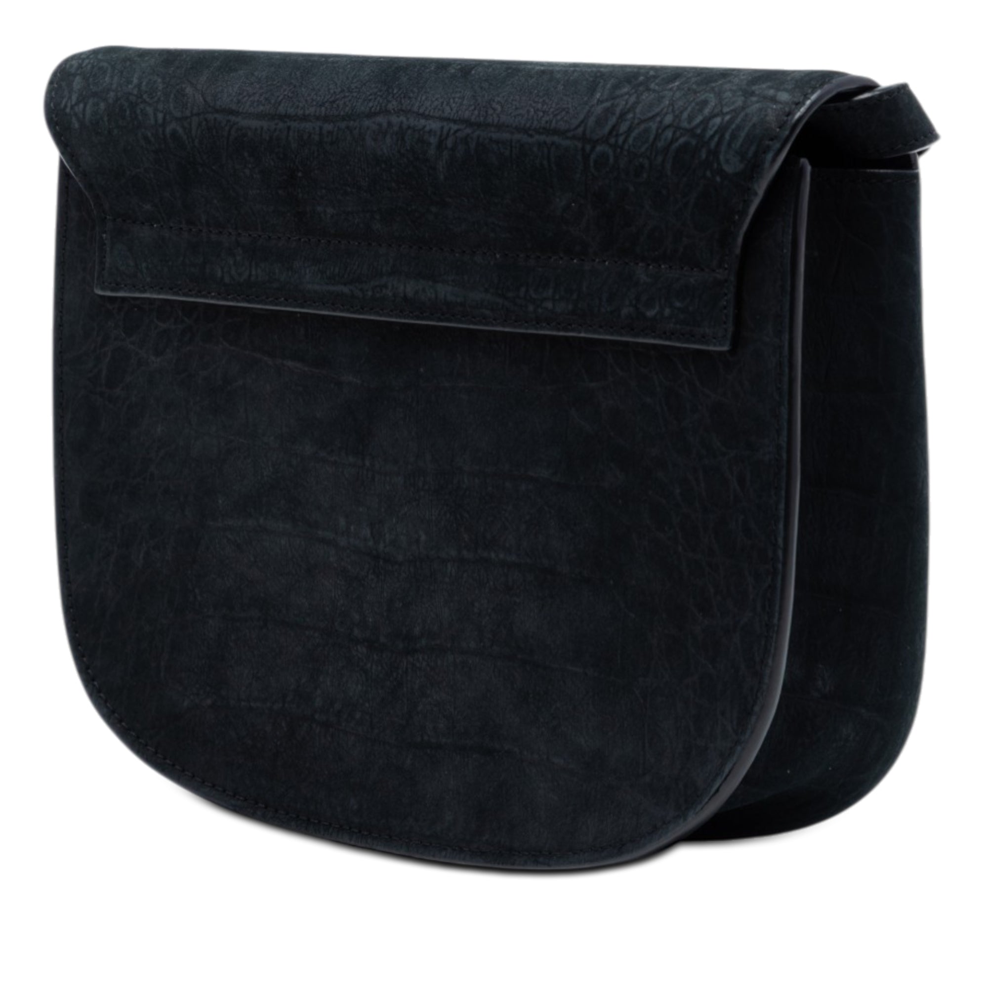Medium Croc Embossed Nubuck Monogram Kaia Crossbody