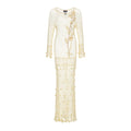 Long Sleeve Butter Yellow Vanilla Handmade Crochet Dress