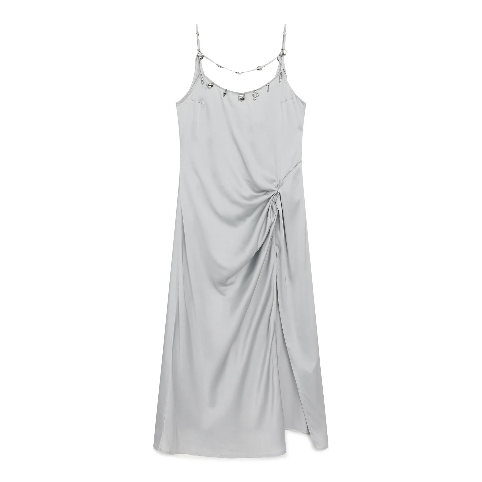 Silver Charm Slip Dress
