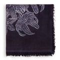 Black Printed Eden Square Scarf