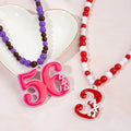 Personalizado Multicolor Griego Letra Número Collar de Cuentas Sororidad Fraternidad Cumpleaños Regalo para Hermanas Amigas | Callie × Affinity Licensing
