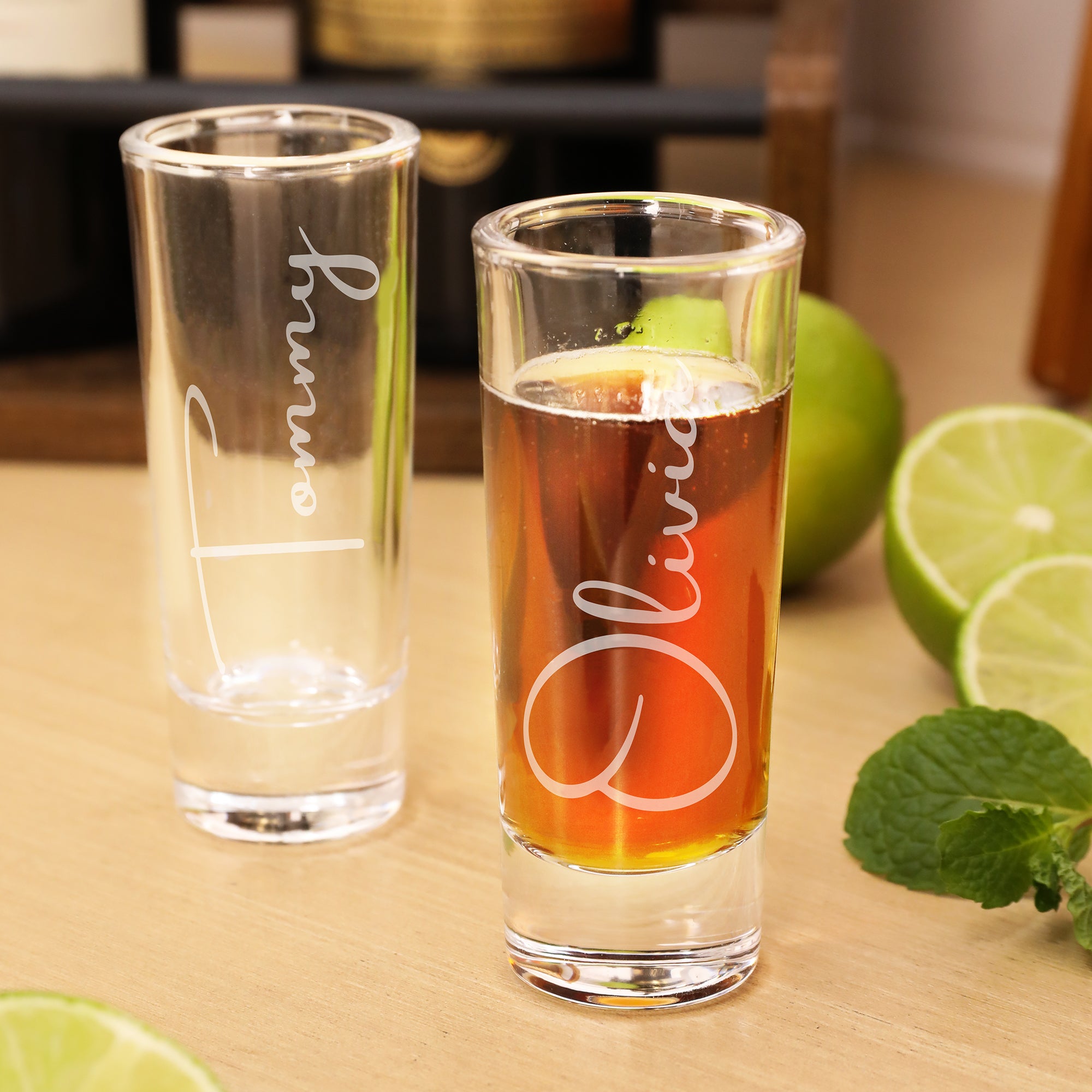 Vaso de chupito personalizado con nombre grabado Boda Despedidas de soltero Regalo para los padrinos de boda Amantes del licor