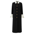 Monochrome Midi Shirt Dress - Black & White