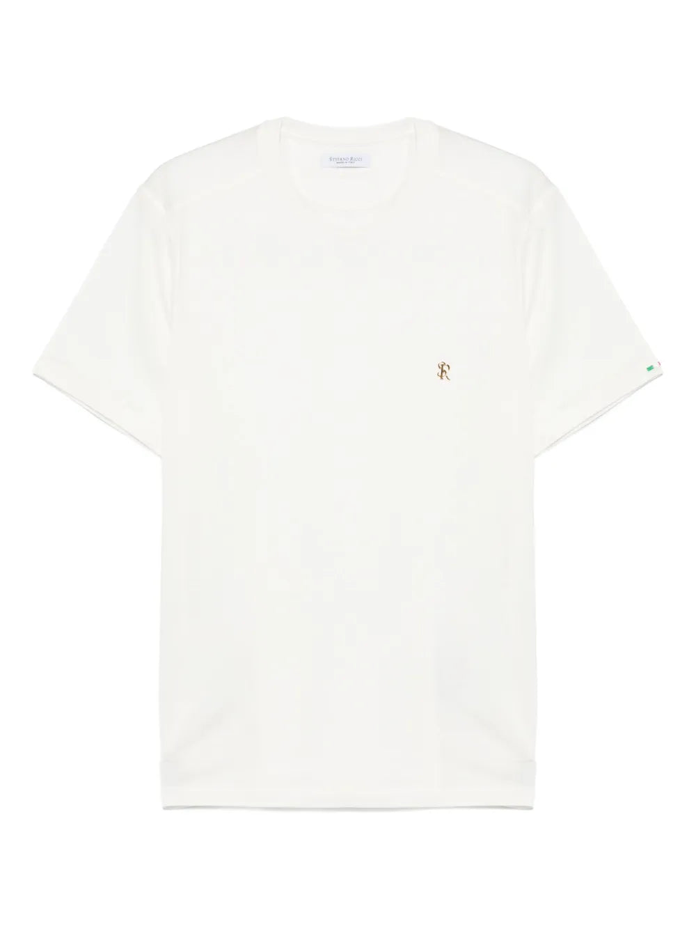 Stefano Ricci Logo-Plaque T-Shirt — White